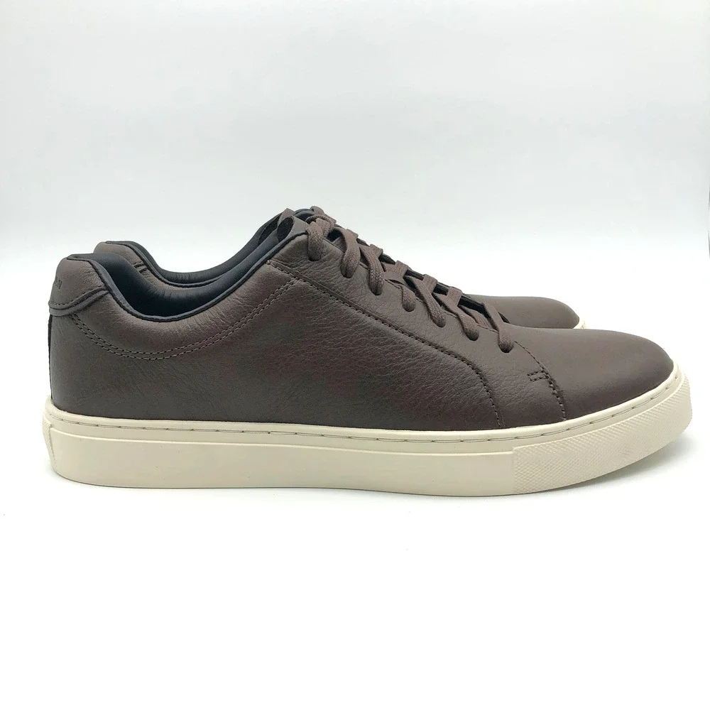 Cole Haan Mens Jensen Casual Sneakers Size 13 EU 46 Brown Leather Low-Top NIB